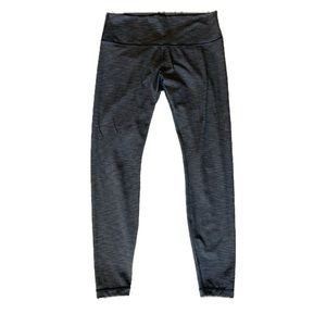 Lululemon Wunder Under 28” Leggings Heathered Graphite Black Grey size 12